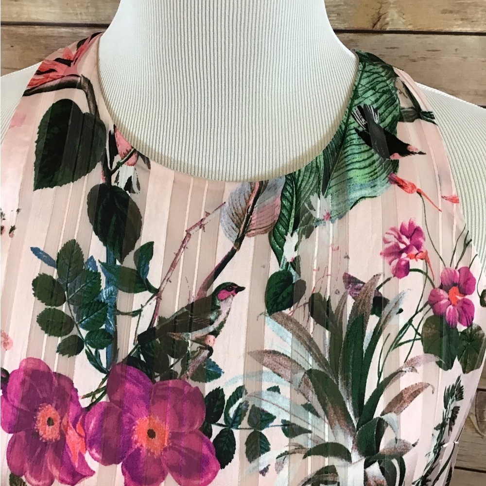 Banana Republic Pink and Green Midi Sundress - Picture 3 of 9